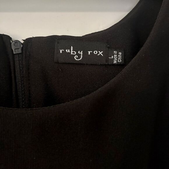 Ruby Rox Black Sleeveless Casual Dress- Size Large - Picture 5 of 7